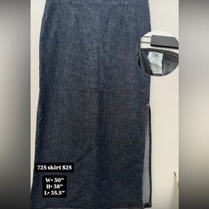 725 Women's Denim Skirt - Black